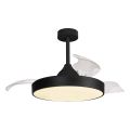 Стельовий вентилятор з LED-освітленням MANTRA ALASKA (Black)1